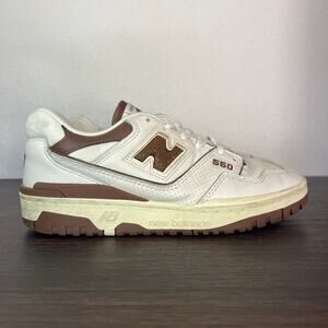 New Balance 550 Aimé Leon Dore Brown White Sneakers Mens 7.5